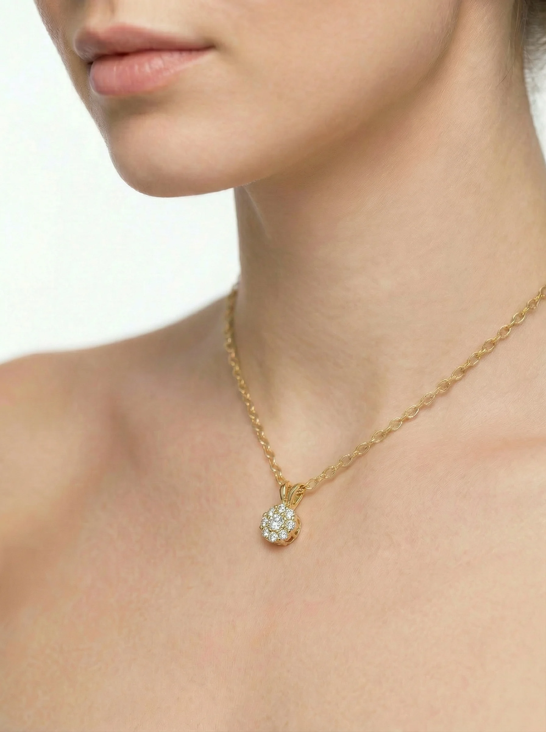 Colgante “SOLYRA”, roseta oro amarillo1 Colgante “SOLYRA”, roseta oro amarillo1