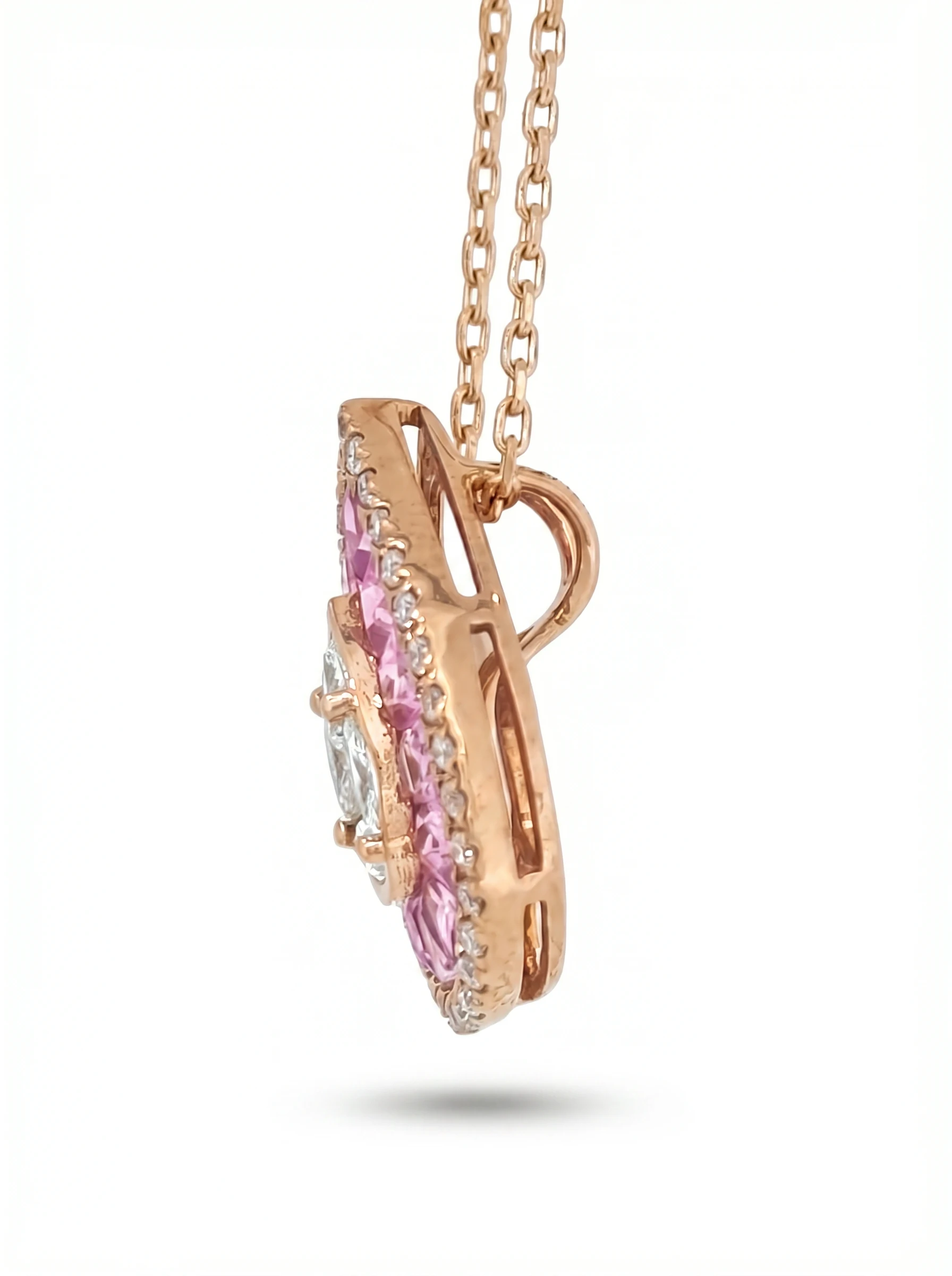 Colgante Diamantes y Zafiros Rosa “NOAH”3 Colgante Diamantes y Zafiros Rosa “NOAH”3