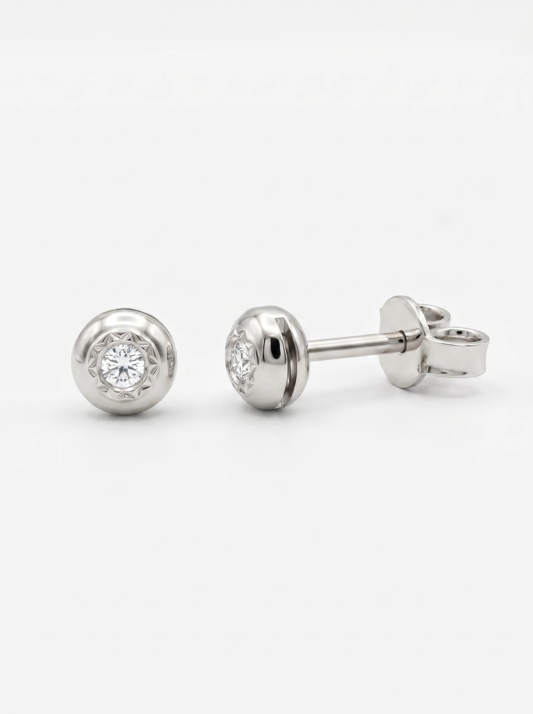 Pendientes de Diamantes , “CHATON”. Diamantes naturales.1 Pendientes de Diamantes , “CHATON”. Diamantes naturales.1