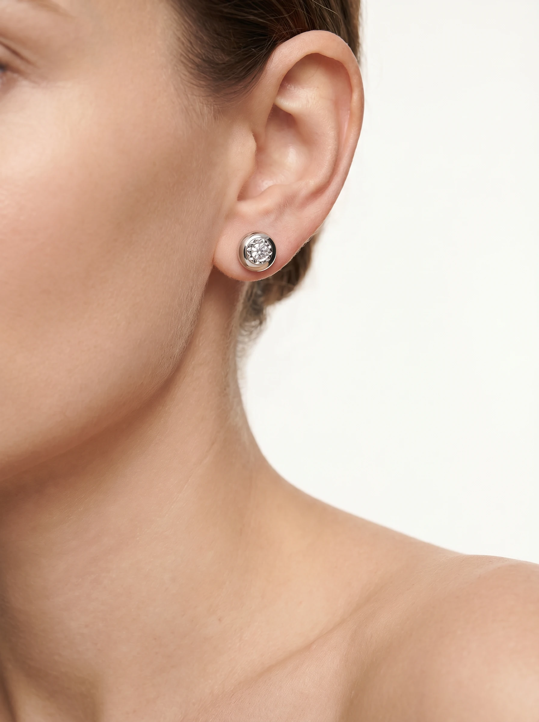 Pendientes de Diamantes , “CHATON”. Diamantes naturales.3 Pendientes de Diamantes , “CHATON”. Diamantes naturales.3