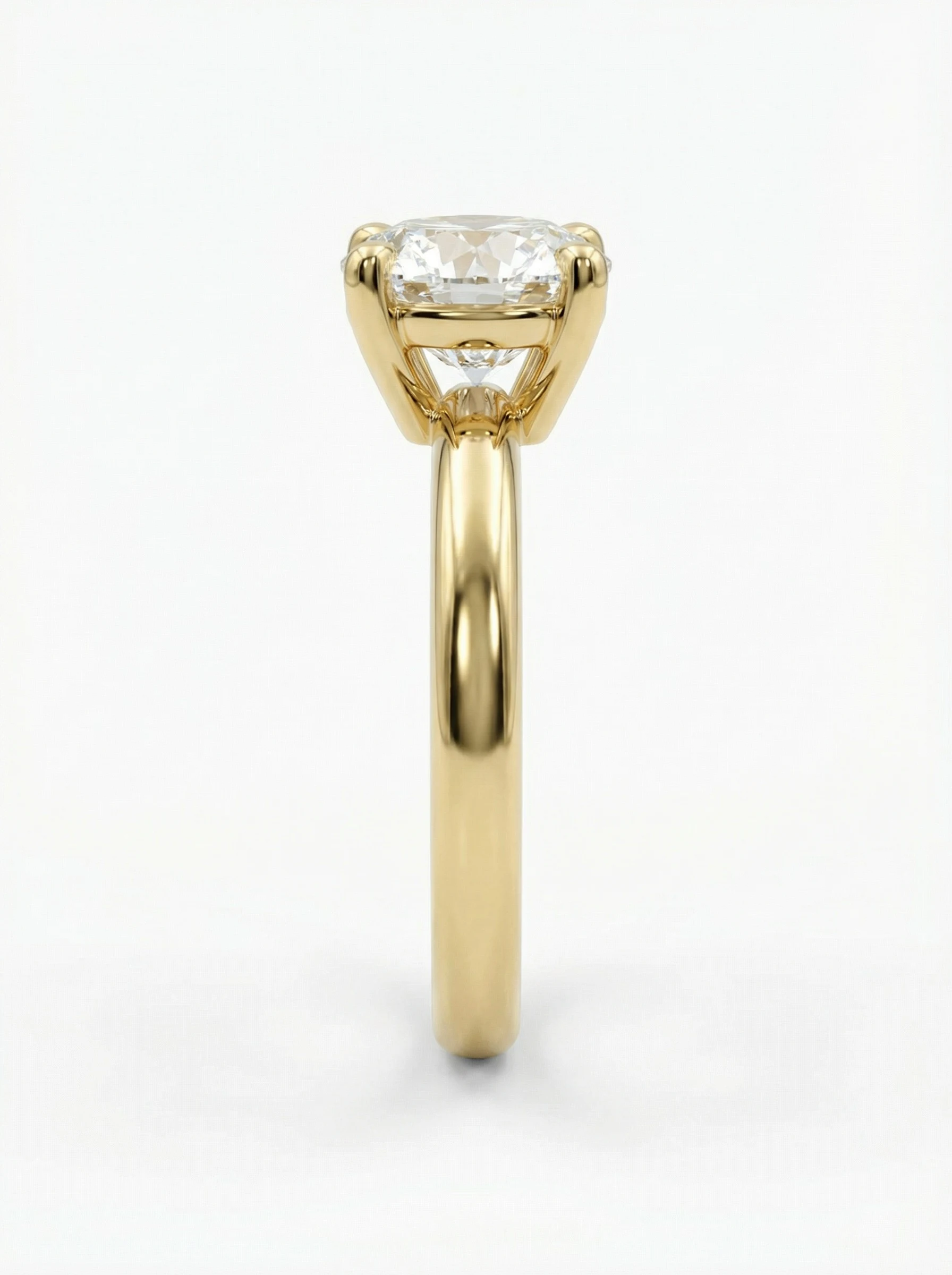 Solitario de Compromiso Bacab Brillante “cuatro garras”, con Diamantes Creados.1 Solitario de Compromiso Bacab Brillante “cuatro garras”, con Diamantes Creados.1