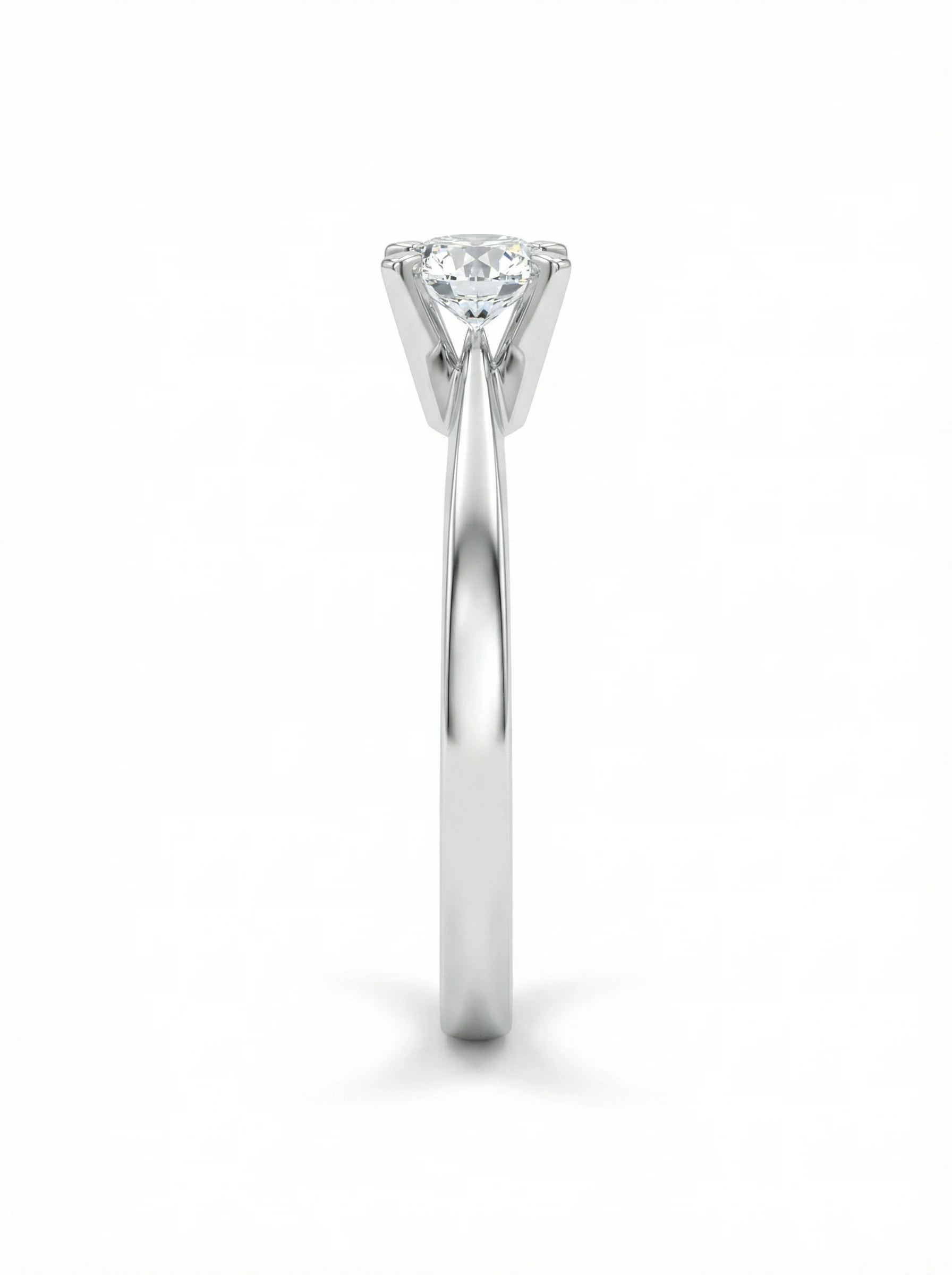 Solitario de Compromiso “Cuatro garras oro blanco, 0.23 ct.”, Diamante Creado.3 Solitario de Compromiso “Cuatro garras oro blanco, 0.23 ct.”, Diamante Creado.3