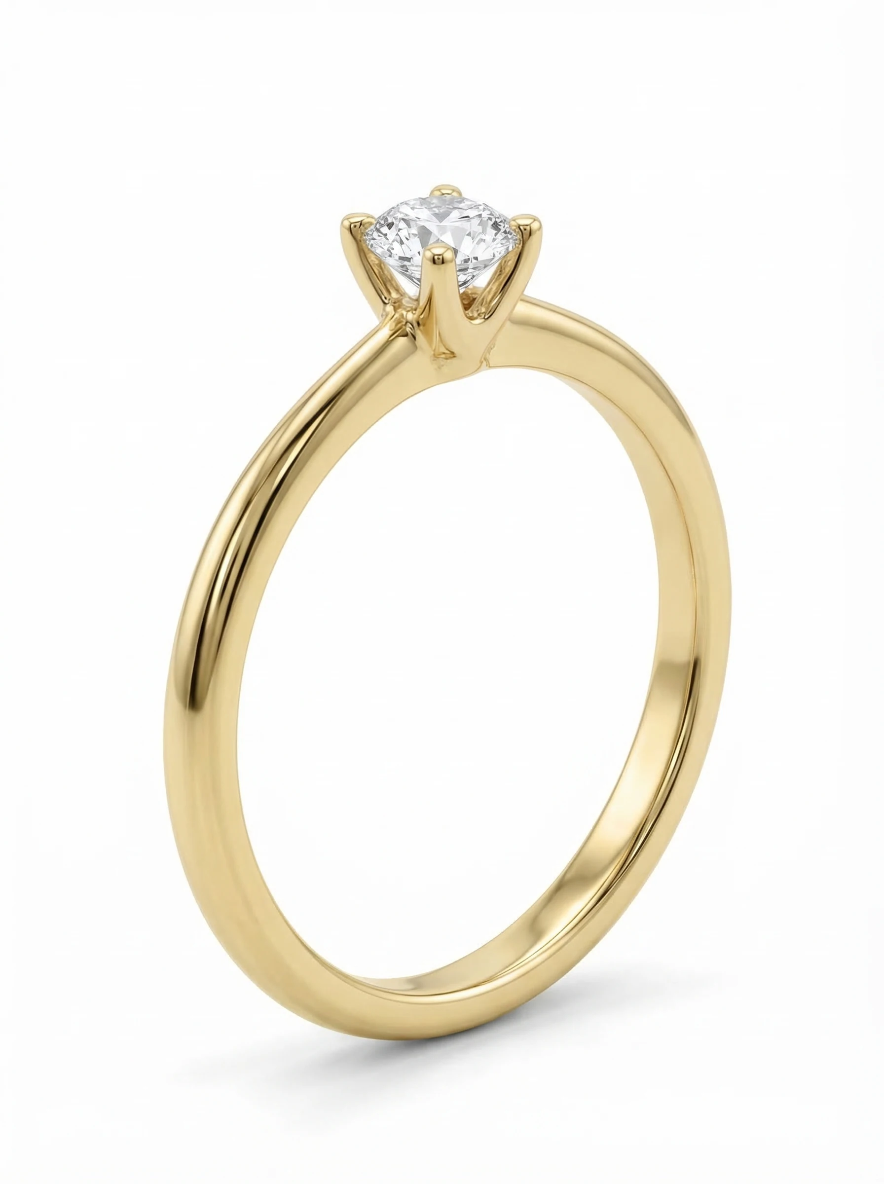 Solitario de Compromiso Okul “Cuatro garras 0.18 ct.” oro Amarillo, Diamante Creado.2 Solitario de Compromiso Okul “Cuatro garras 0.18 ct.” oro Amarillo, Diamante Creado.2