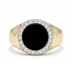 Solitario de Diamantes y Onix “NEO” Diamante naturales.