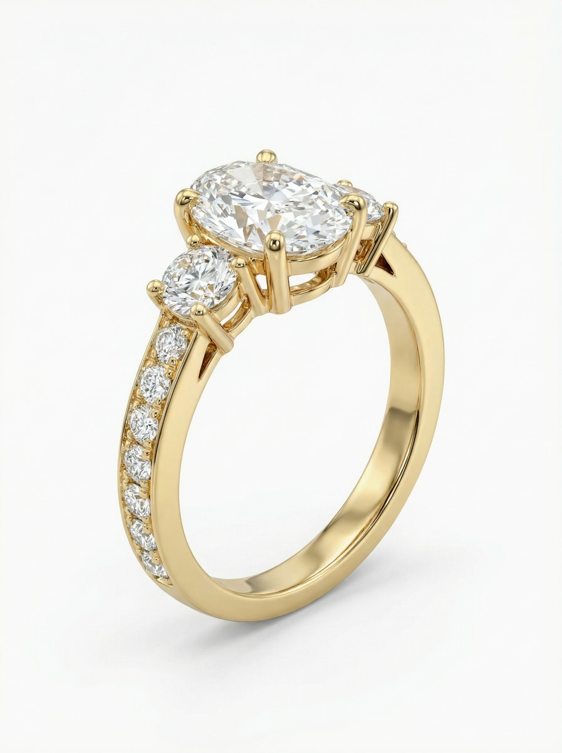 Sortija compromiso oro amarillo Danae, Diamante Creado.2 Sortija compromiso oro amarillo Danae, Diamante Creado.2